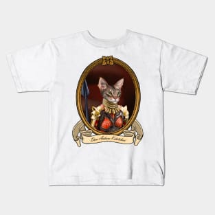 Renaissance Cat - Dora Arikaru Katotokari (A Savannah Cat) Kids T-Shirt